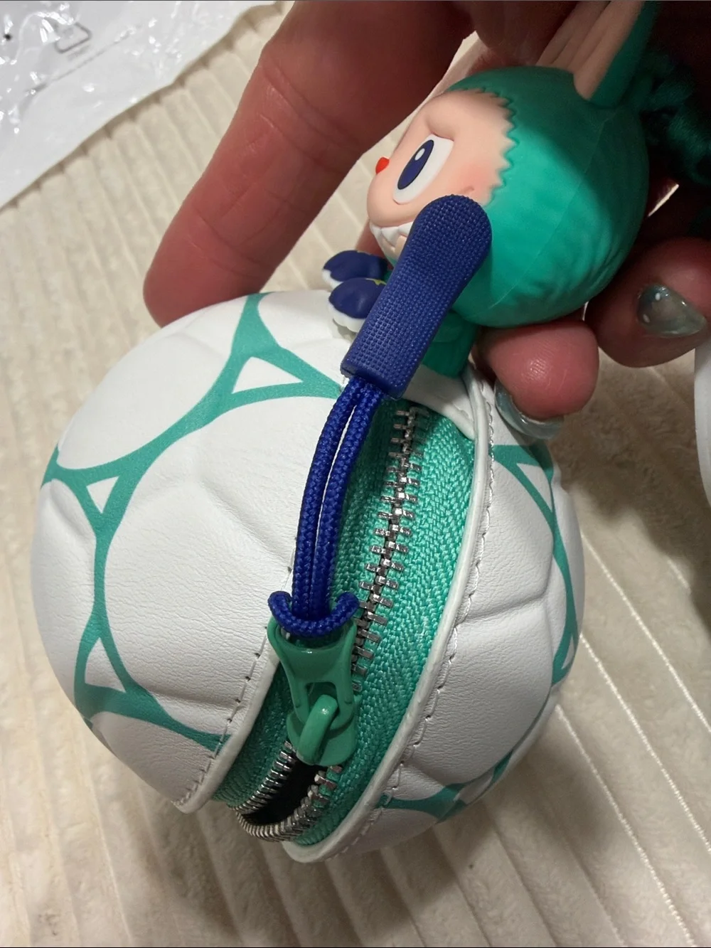 CENTER OF ATTENTION -Pop Mart THE MONSTERS × FIFA mini soccer bag. New.Verified.